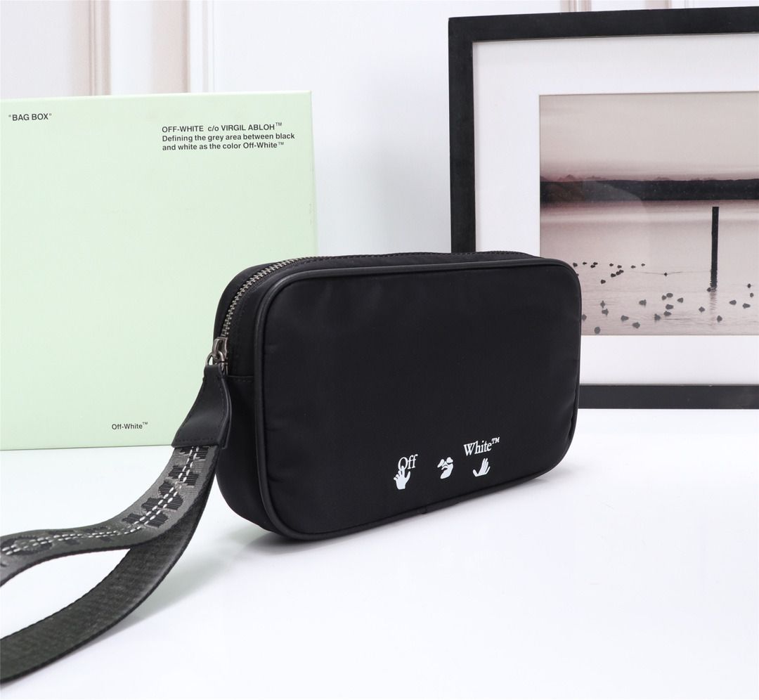 Off white pouch bag sales