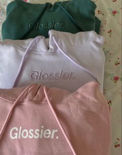 Original Glossier Baby Pink Hoodie Jacket Sweater Oversized Brand New Outwear Unisex for Men or Women