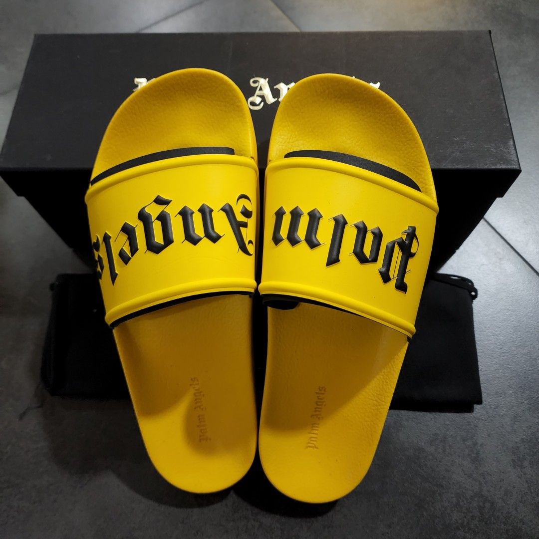 Palm angels shop slides yellow