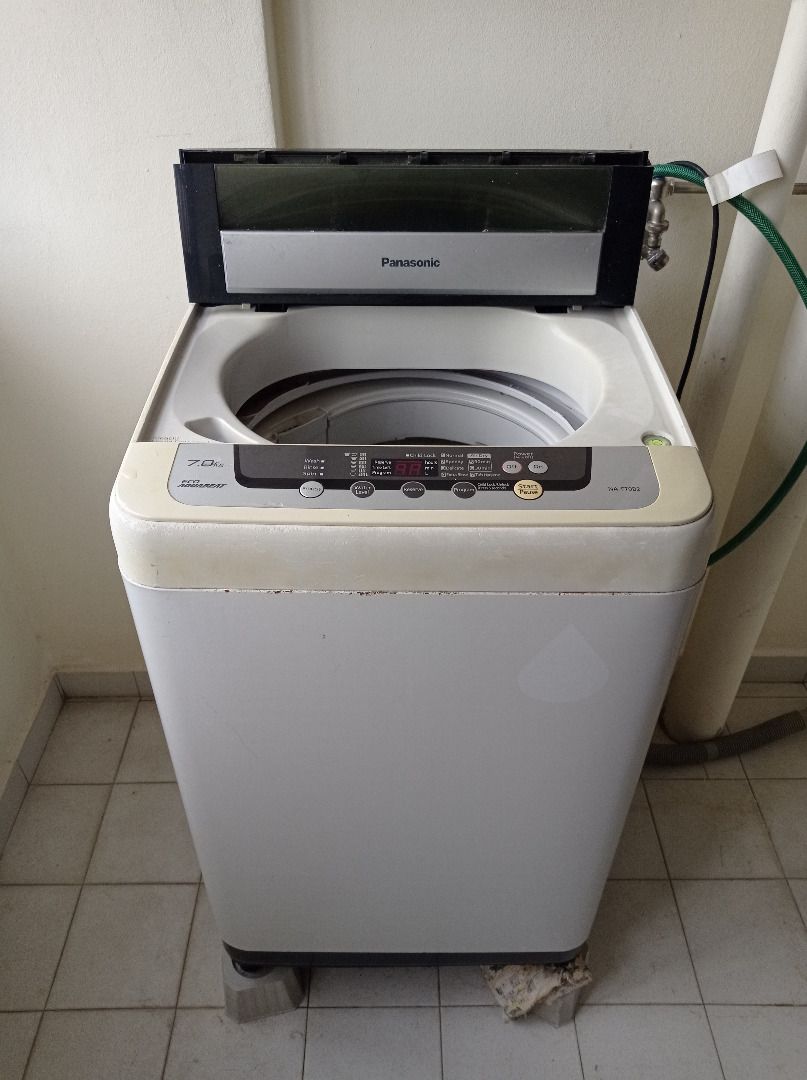 Panasonic 7kg toploading washing machine, model NAF70B2HRQ, TV & Home