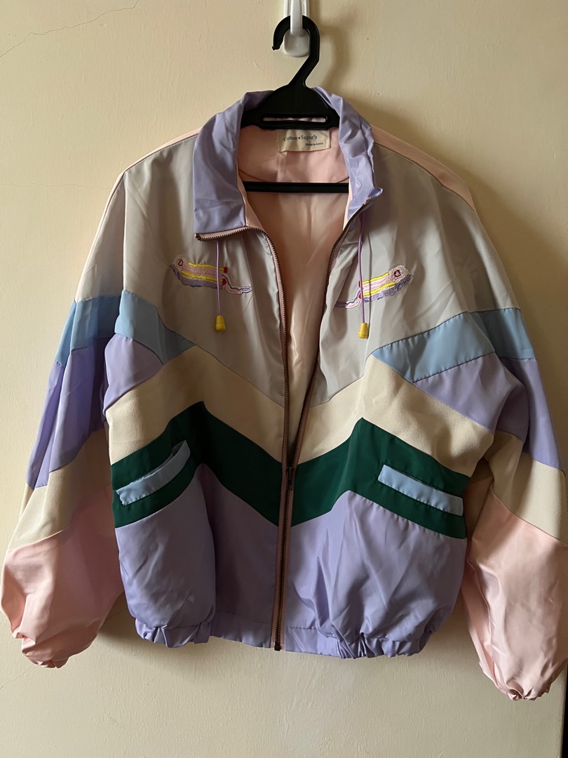 Pastel windbreaker jacket sales
