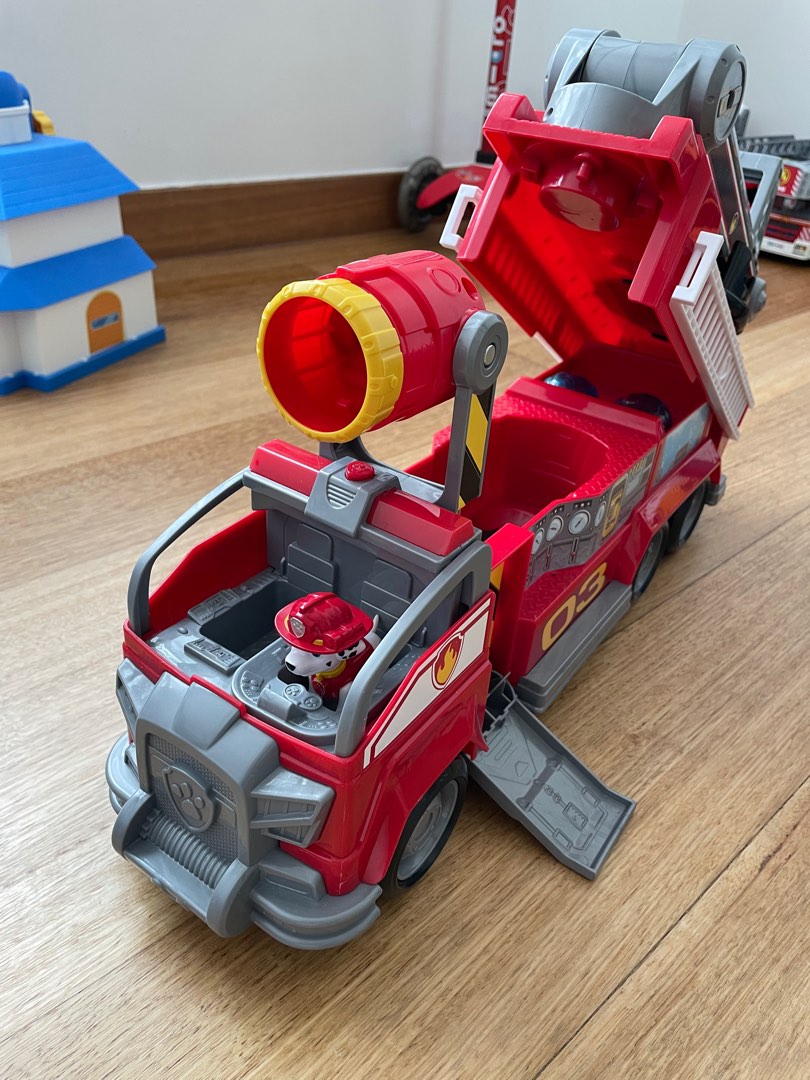 Paw patrol marshall's transforming fire truck online