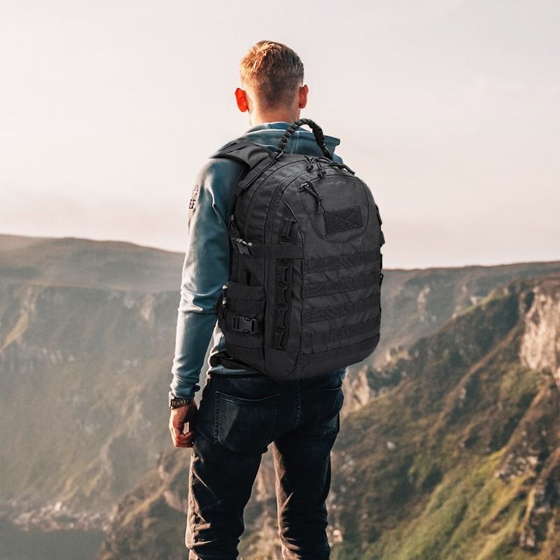READY STOCK P D Tactical Backpack Men 35L Hiking Treking Camping Lightweight Army Military Assault Pack Molle Bag Backpacks Gear Bags