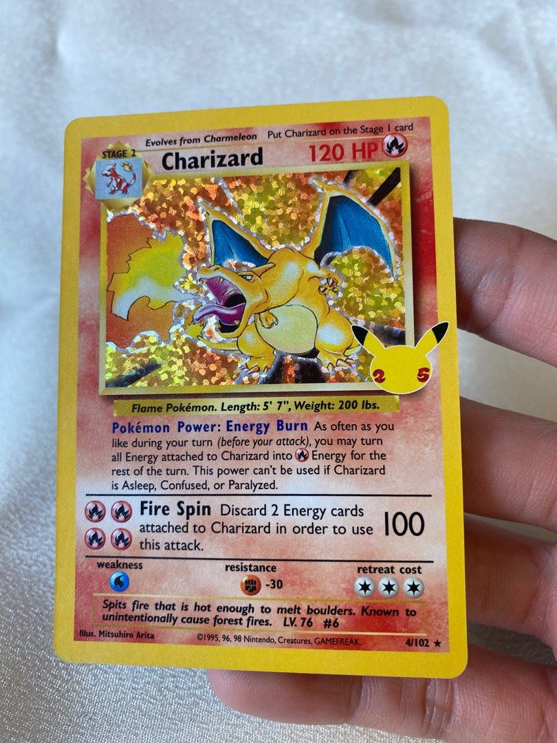 25TH ANNIVERSARY CELEBRATIONS CHARIZARD visual data 3