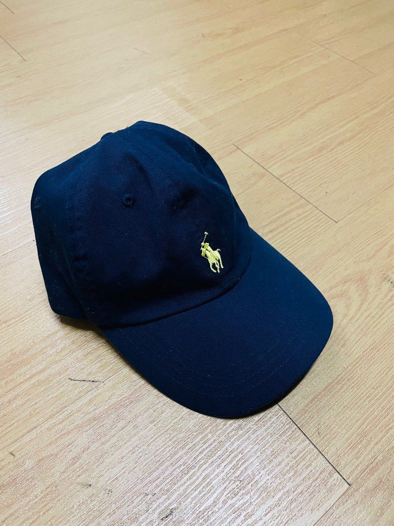 Navy blue and yellow polo hat shop