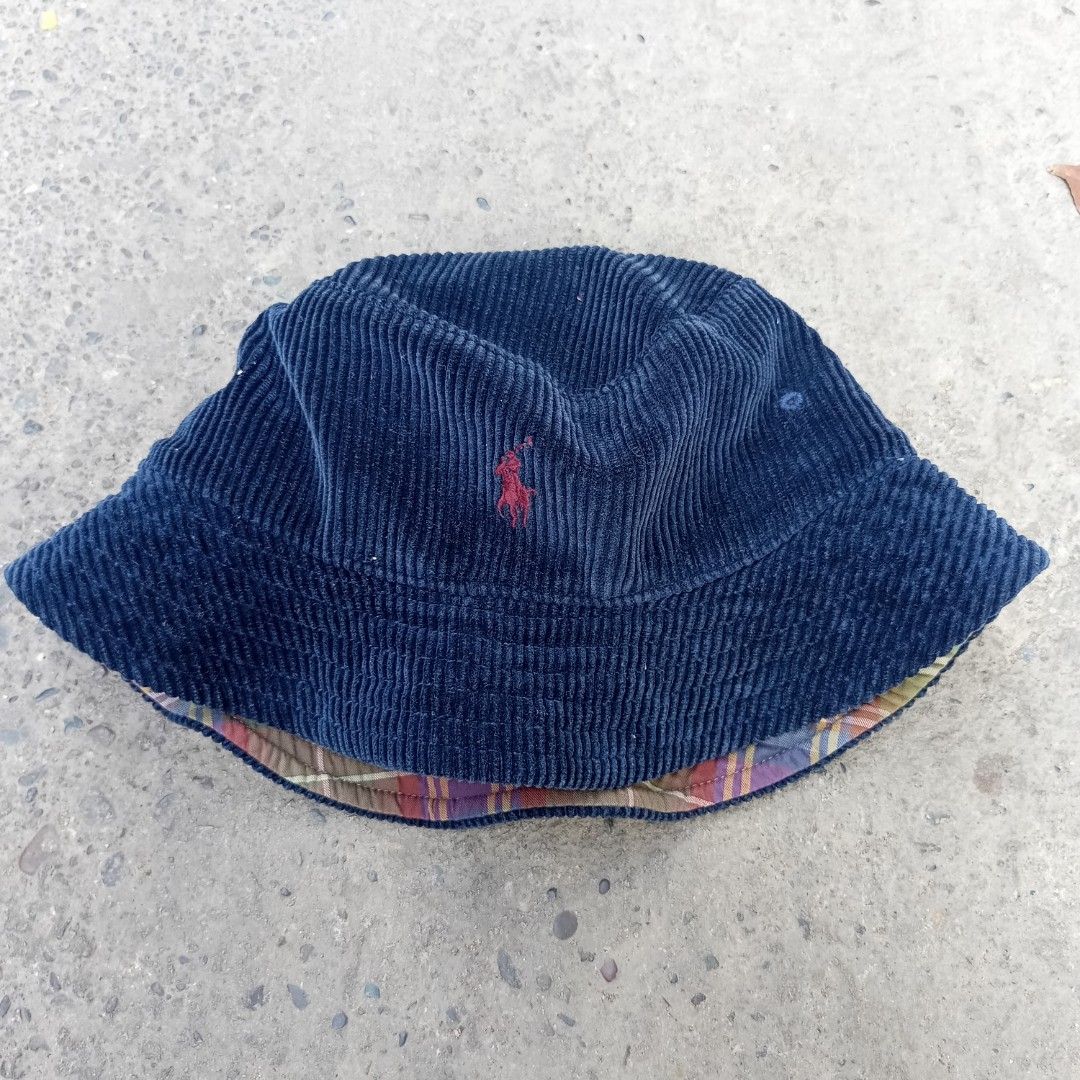 Polo Ralph Lauren corduroy bucket hat, Men's Fashion, Watches &  Accessories, Caps & Hats on Carousell