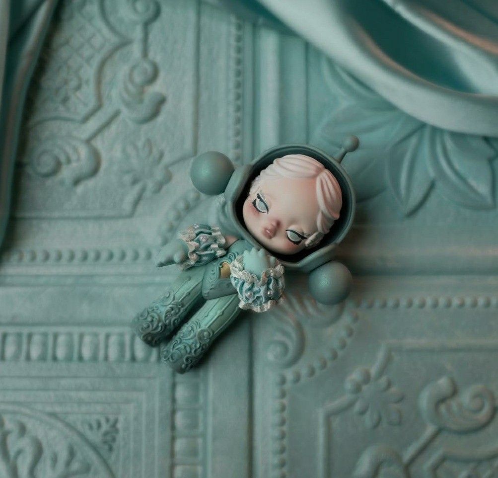 POPMART LIMITED EDITION] POPMART SKULLPANDA BABY GREEN GRASS