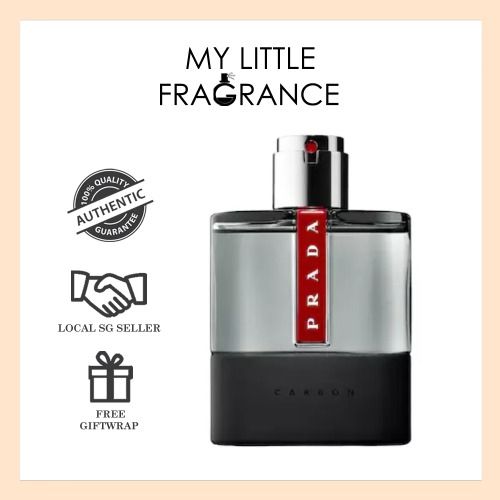 Prada Luna Rossa Carbon EDT (5ml/10ml/100ml) Eau de Toilette for Men [100%  Authentic Genuine Perfume], Beauty & Personal Care, Fragrance & Deodorants  on Carousell