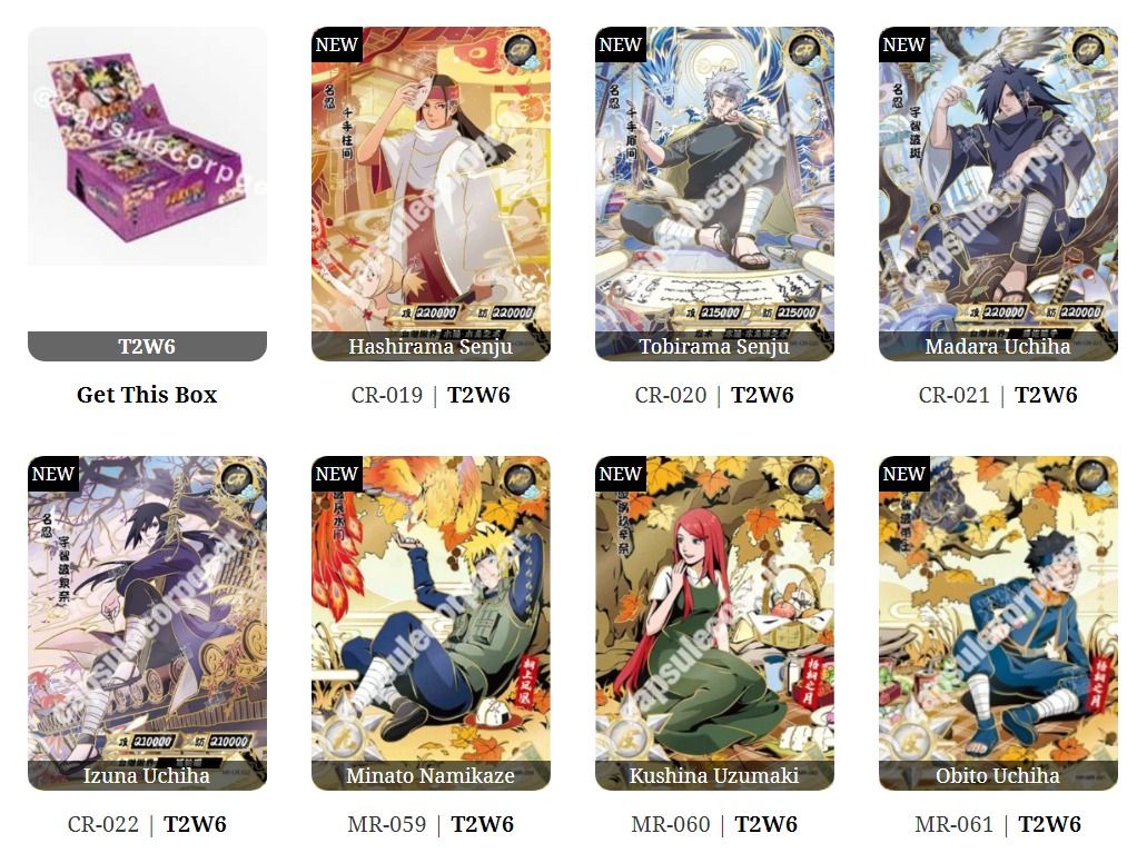 [LIVE] Kayou Naruto Tier 2 Wave 6 Booster Pack