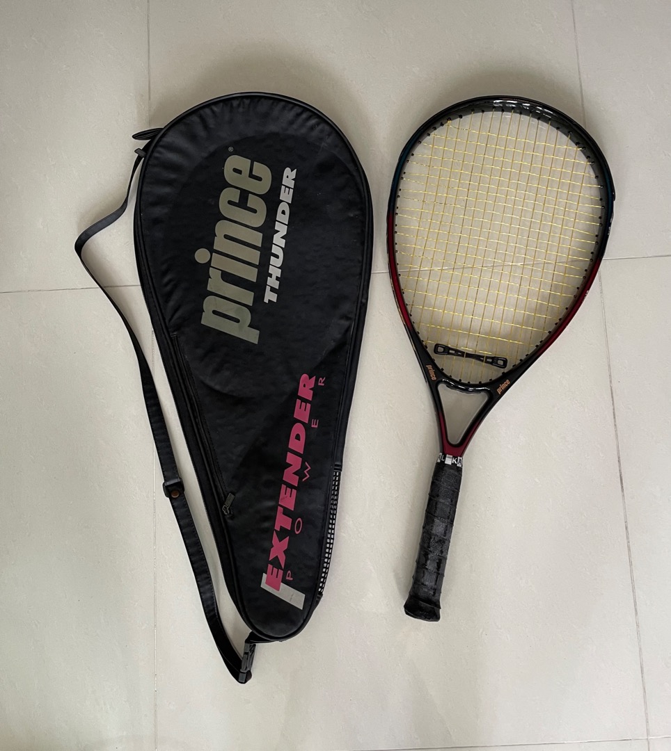Prince Extender Thunder 880PL Tennis Racket, Sports Equipment, Sports