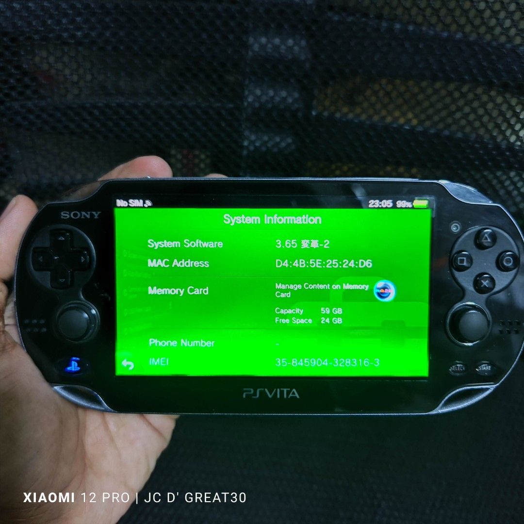 Ps vita oled henkaku 64gb full of games, Video Gaming, Video Game Consoles, PlayStation on Carousell