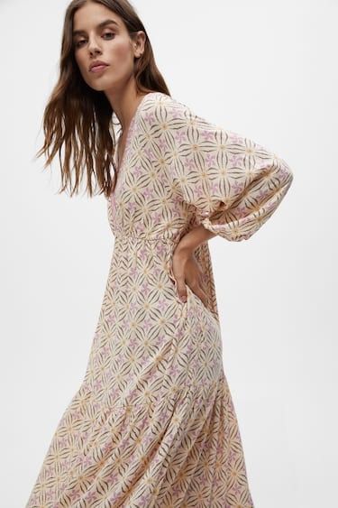 Pull and bear long dress top