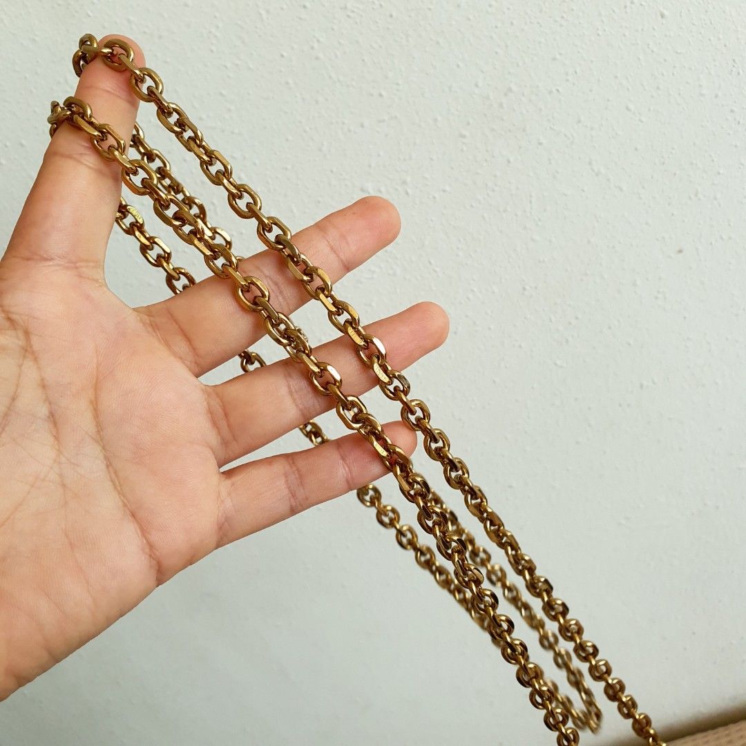 Gold chain shoulder top strap