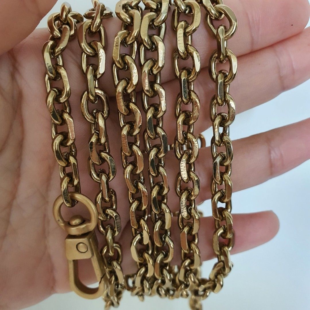Ready stock Metal Chain antique gold bag Strap shoulder strap customize length
