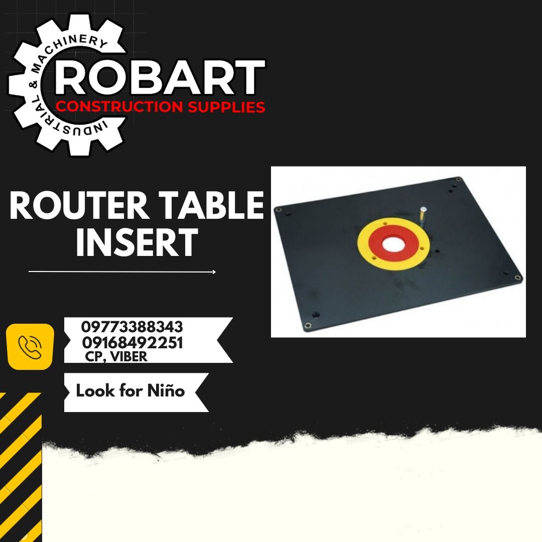 ROUTER TABLE INSERT (Category: Construction Tools & Equipment) located in Manila. Submitted by ninoparede24925 (Listing ID 1216527790, Image 1). Description: ROUTER TABLE INSERT Brand: Showa Product Code: 9338 - - for faster transaction: look for:Niño Paredes call/text/viber:09168492251 :09773388343 or direct message #RobartConstructionSupplies #robartph #constructionmaterials #industrialsupply.