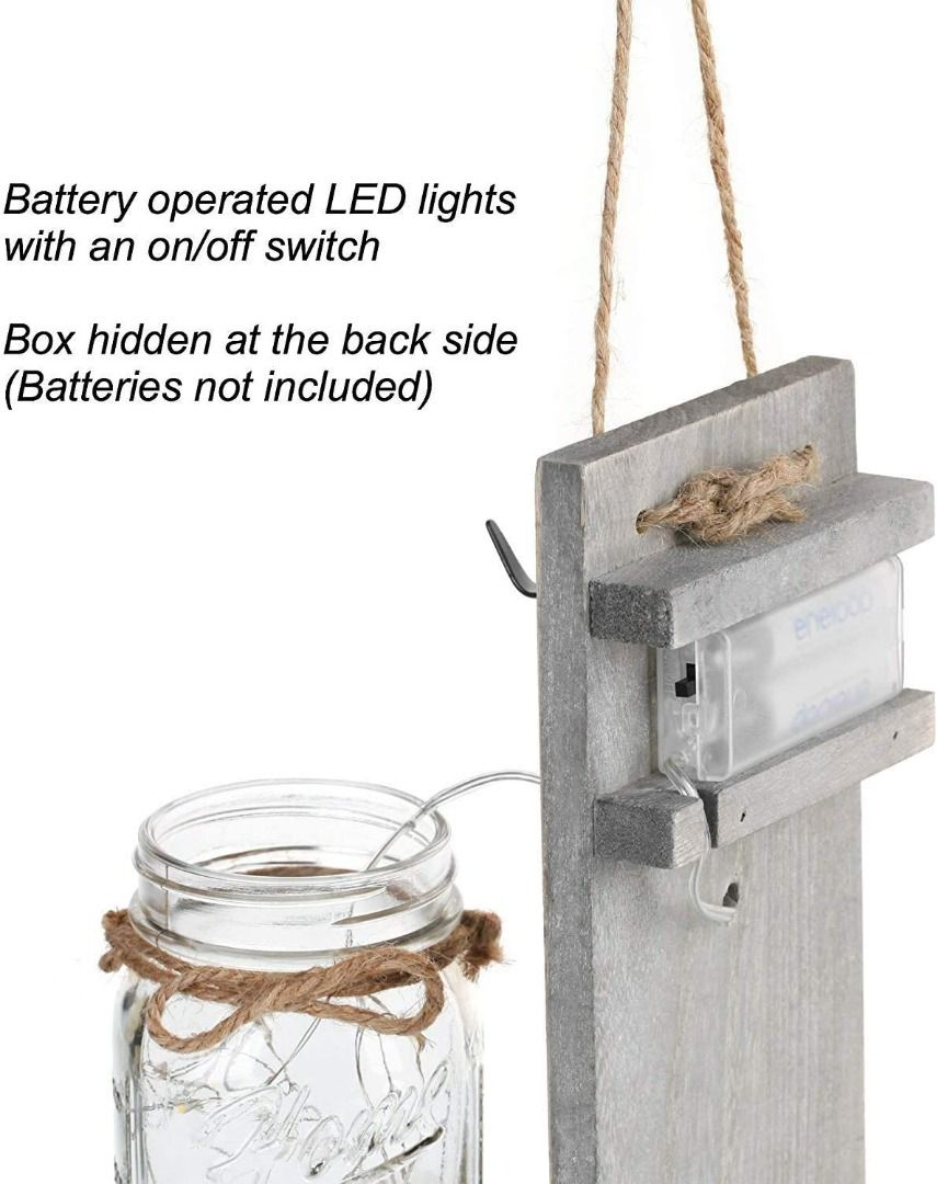 Mason jar sconce light top