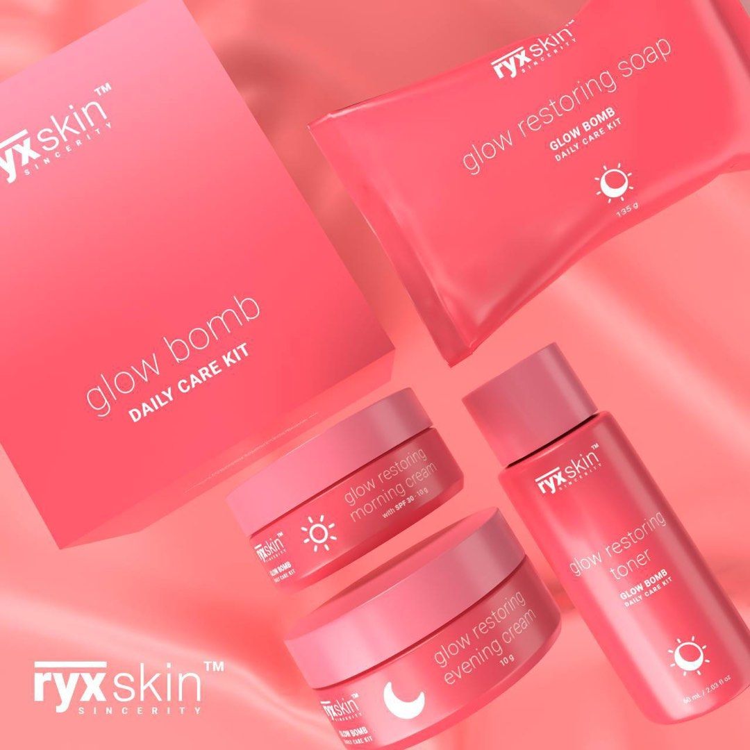 Ryx Glow Bomb kit (Category: Face Care) located in Quezon City. Submitted by shoetherain (Listing ID 1216653587, Image 1). Description: YOU ASKED, AND WE ALWAYS LISTEN. We are not a perfect brand but we will always strive to be the most deserving of your trust. Your feedback, stories, and journey are the fuel to keep us going. In RyxSkin, YOU ALWAYS MATTER. Ryxskin is more than just a brand. We are a COMMUNITY of empowered women empowering other 