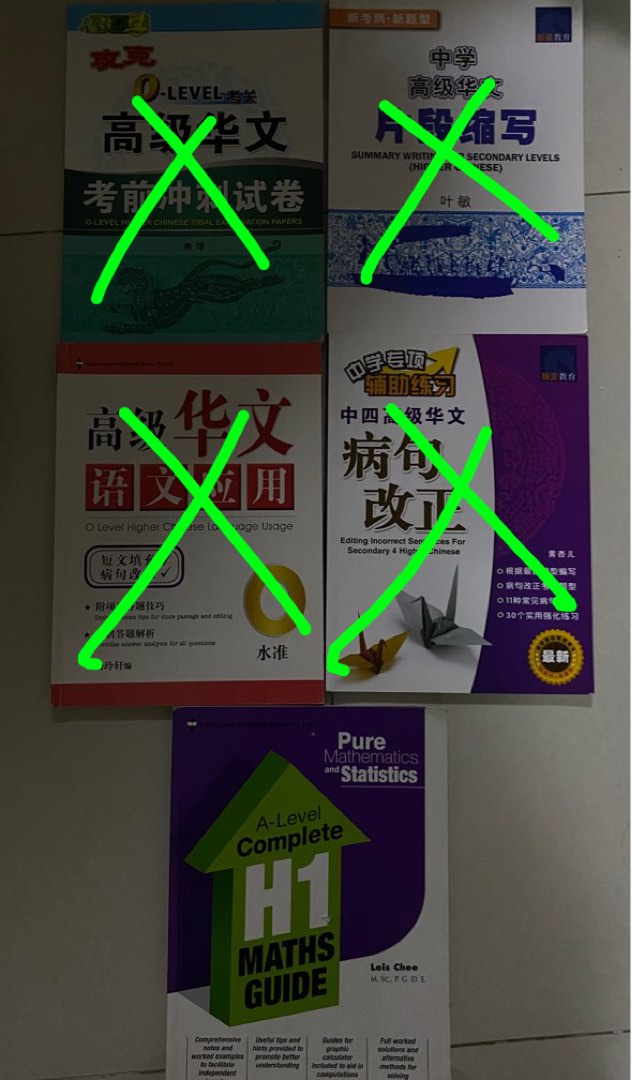 Jc Math Level H1 Jc A level H1 Maths/ Sec 4 o level higher Chinese assessm, Hobbies ...