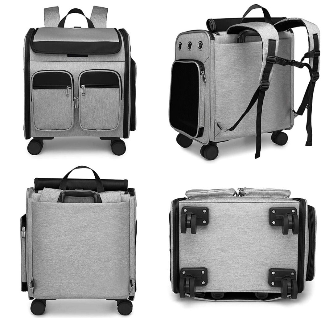 [SG STOCK] Multi Luggage Cat Pet Dog luggage / Pet Carrier with Trolley