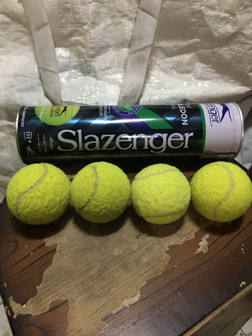 Slazenger Tennis Balls (4s), Sports Equipment, Sports & Games, Racket