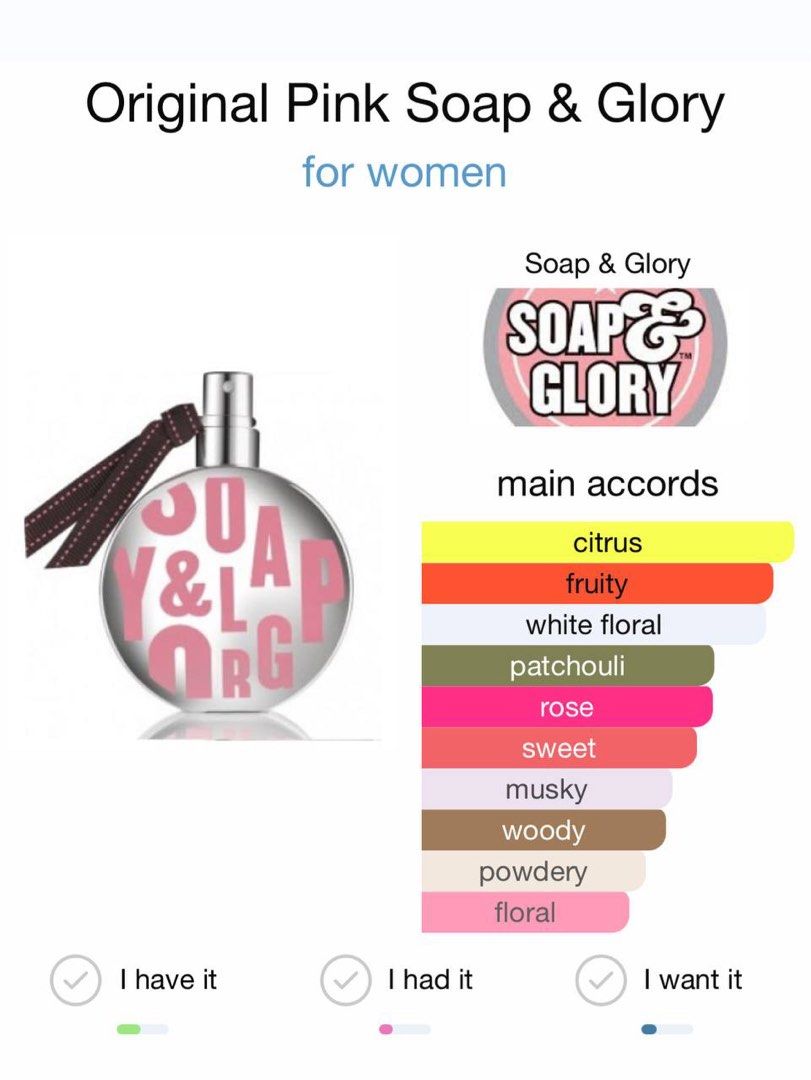 SOAP AND GLORY ORIGINAL PINK Roll on the glory scent