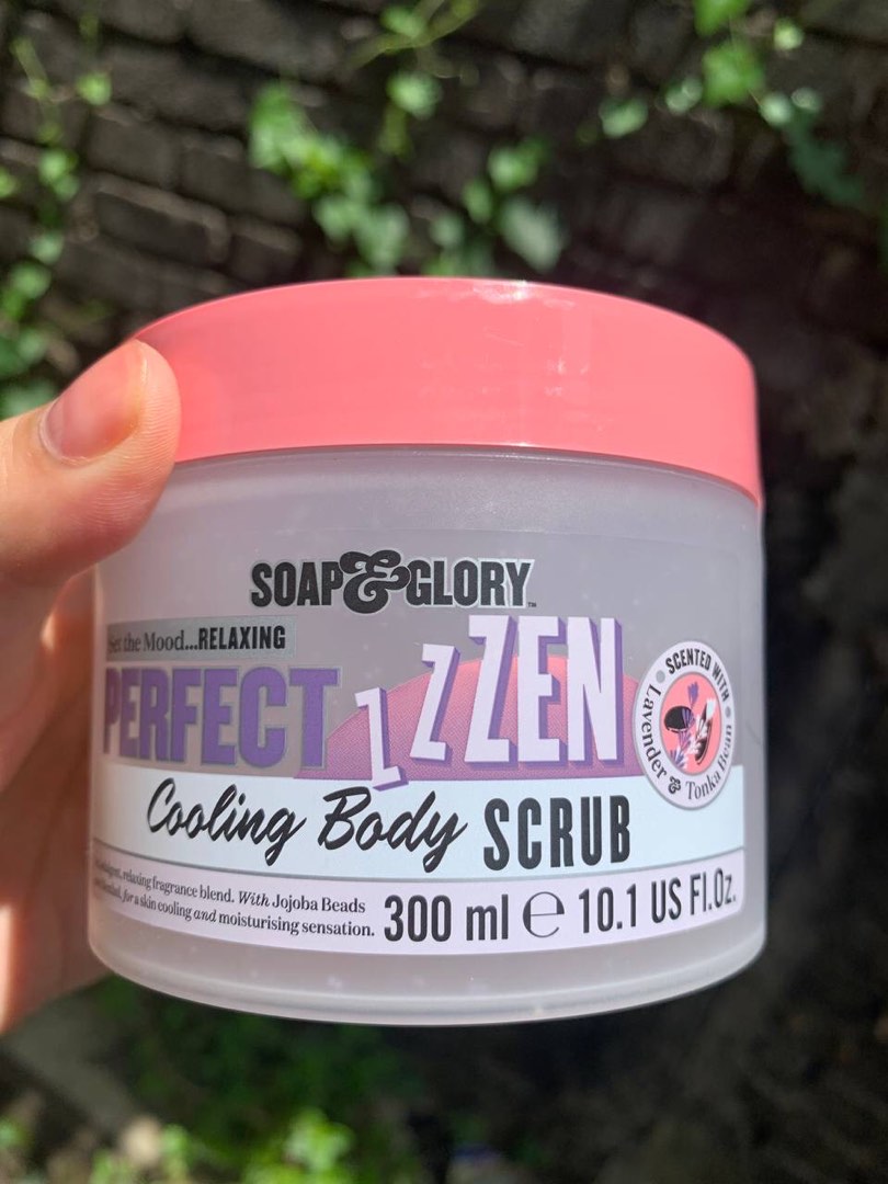 SOAP AND GLORY PERFECT ZEN COOLING BODY SCRUB 300ml, Beauty & Personal