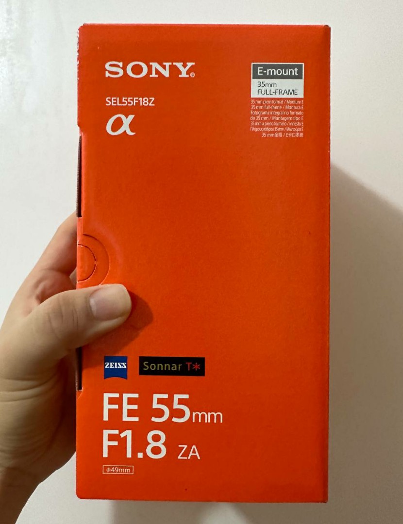 Sony Sonnar T* FE 55mm F1.8 ZA, 攝影器材, 鏡頭及裝備- Carousell