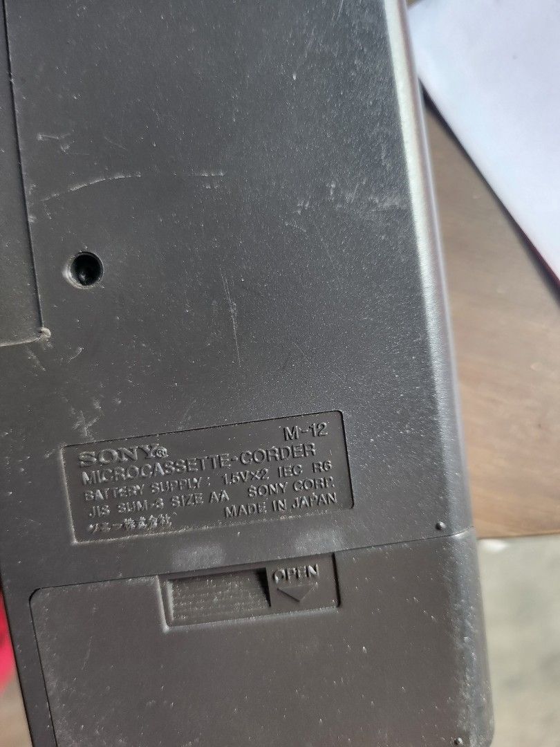 Sony micro casette tape recorder not working (Category: Portable Music Players) located in Manila. Submitted by babybulilit (Listing ID 1216472290, Image 3). Description: with battery power with micro cassette and case NOT WORKING As Is loc: sampaloc manila.