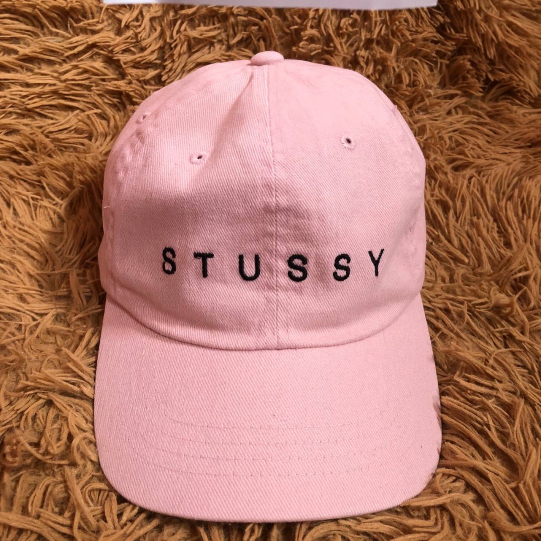 stussy キャップ ピンク - 帽子