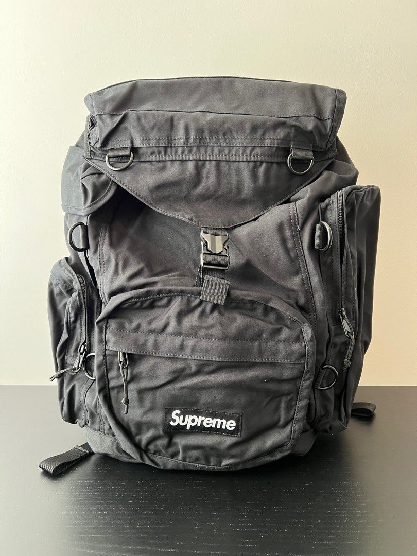 Supreme SS23 Field Backpack Black, 名牌, 手袋及銀包- Carousell