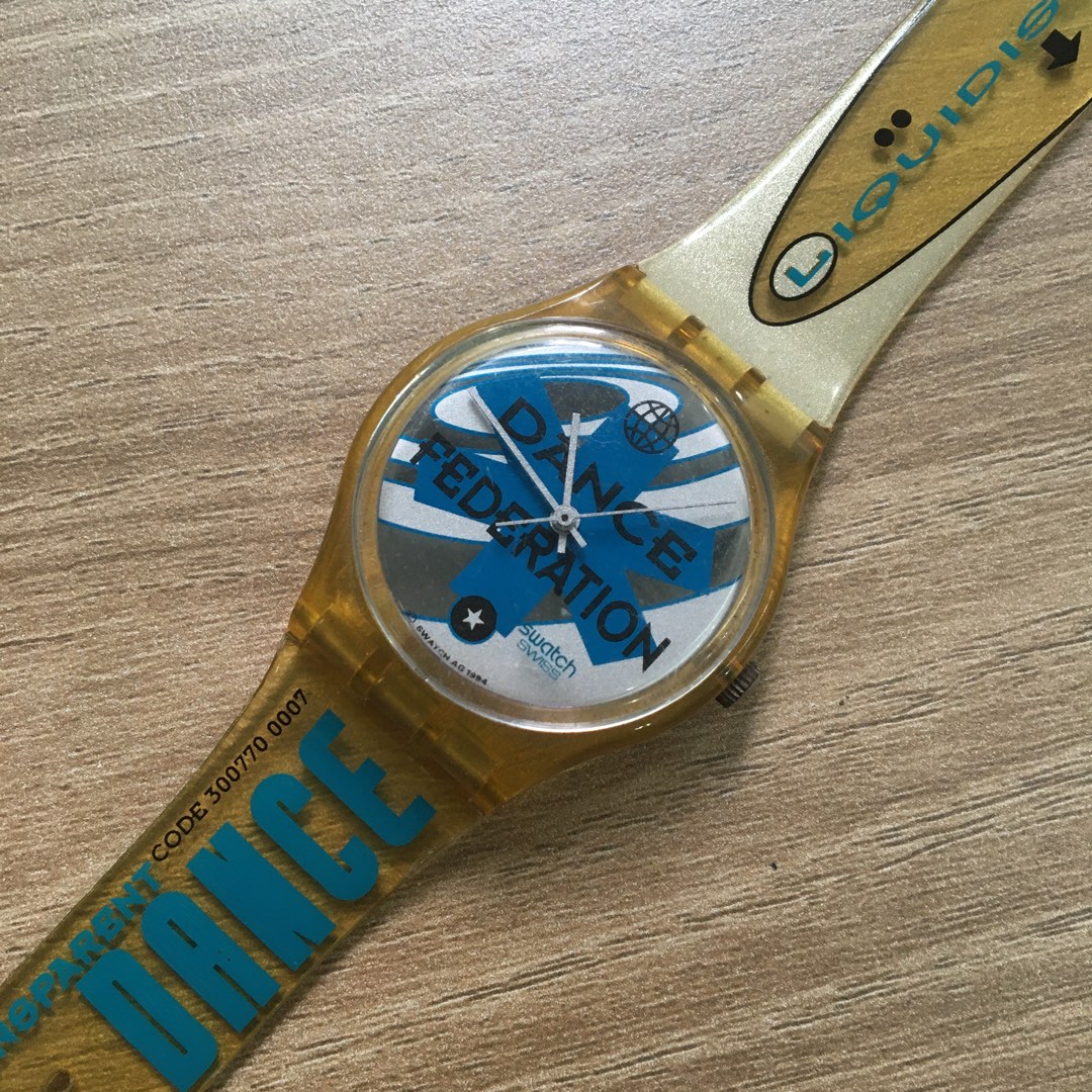 Swatch Std Gent “Ice Dance” GK201 Th 1995 (Preloved, second