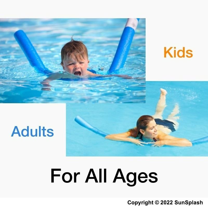 Swimming Noodle Float Kids Adults Learn Swim Pool Aid Water Foam Stick