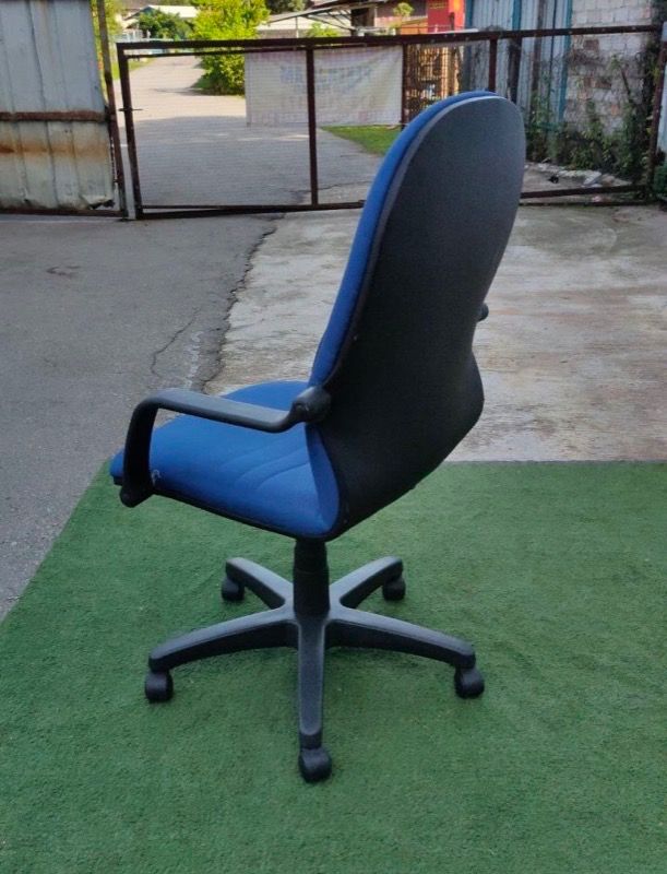 T65-B Kerusi Ofis Beroda M/Back Hieght Adjustable Arm Chair w/Wheels