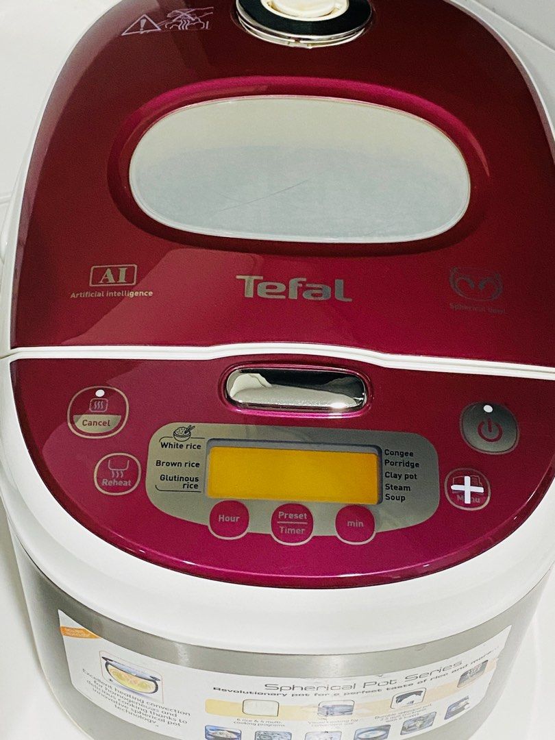 Tefal rice cooker (AI, Spherical Pot), TV & Home Appliances, Kitchen