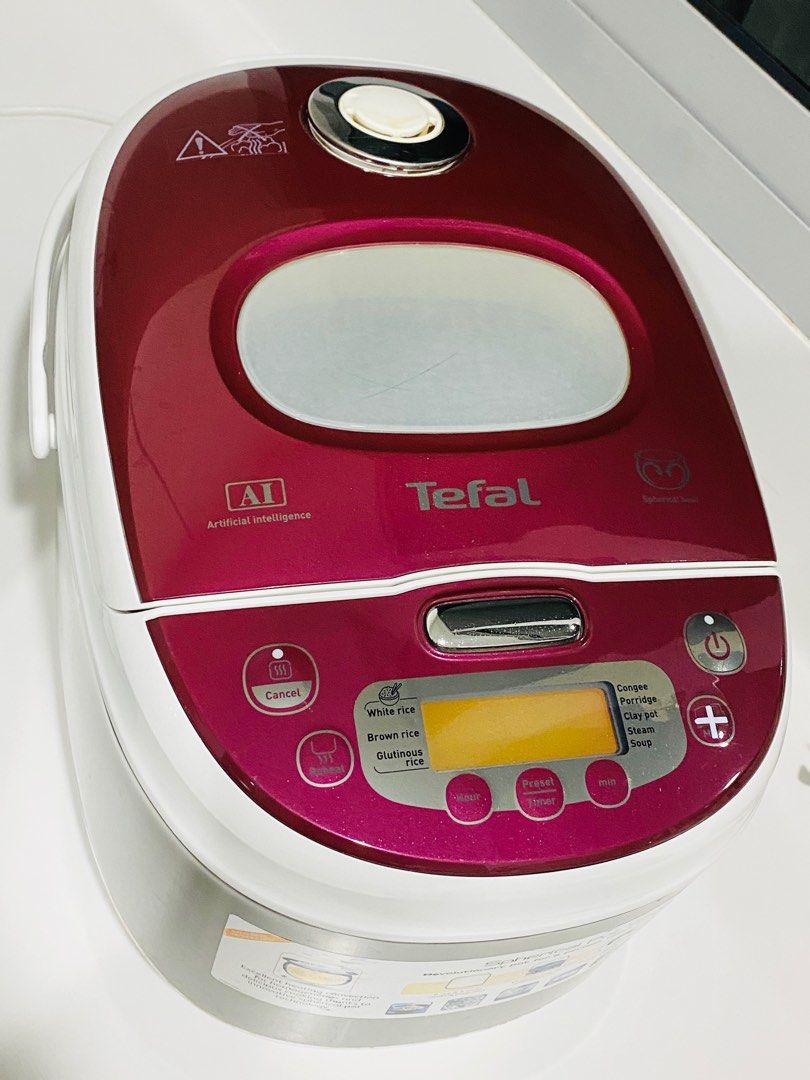 Tefal rice cooker (AI, Spherical Pot), TV & Home Appliances, Kitchen