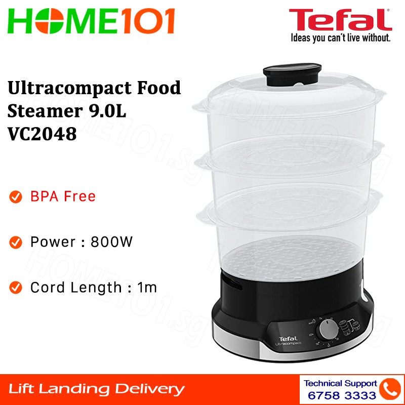 Tefal Food Steamer 9.0L VC2048, TV & Home Appliances