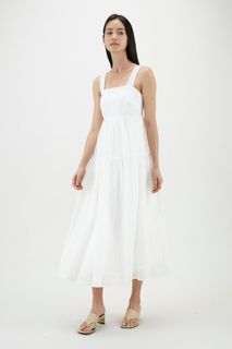 TEM Hollyn Tiered Dress in White