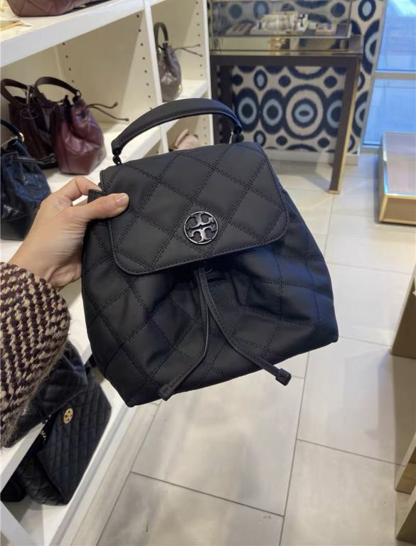 Tory Burch Willa matte backpack, Luxury, Bags & Wallets on Carousell
