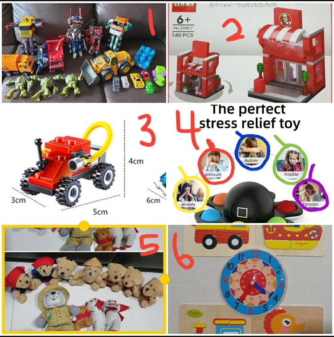 Boys Girls Toys from 3. New Used Refer to description as title too long