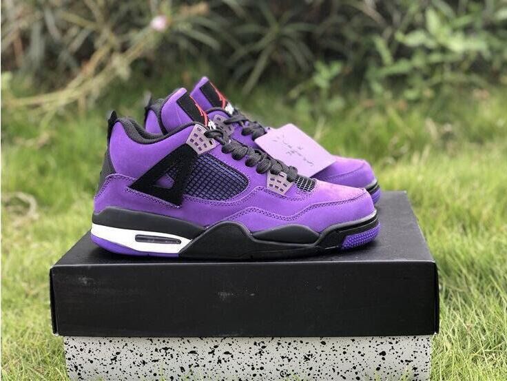 Jordan 4 purple and white outlet