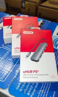 Unitek 6in1 Hub USB-C to 3xUSB 1xHDMI 1xM/SD Card Reader Space Grey H1107F
