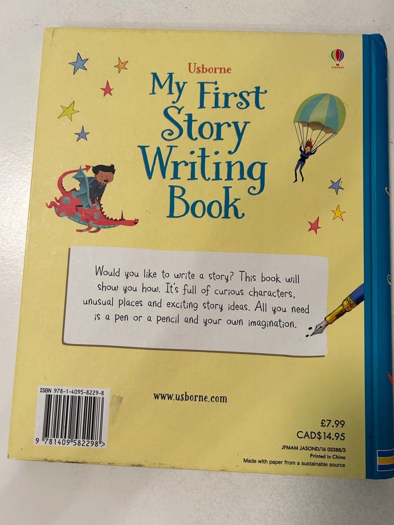 Usborne My First Story Writing Book, 興趣及遊戲, 書本& 文具