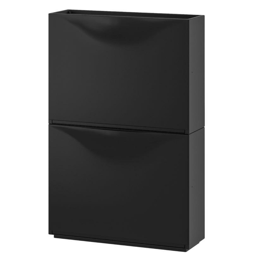 [Used] IKEA Trones Shoe/ Storage black, Furniture & Home Living