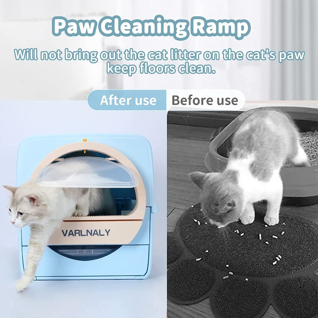 Enclosed self cleaning litter box top