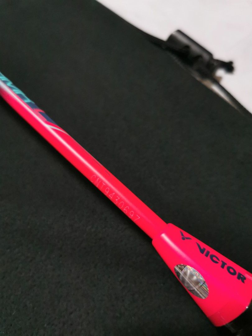 Victor Thruster HMR L Hammer Badminton Racket with Victor VBS66 Nano ...