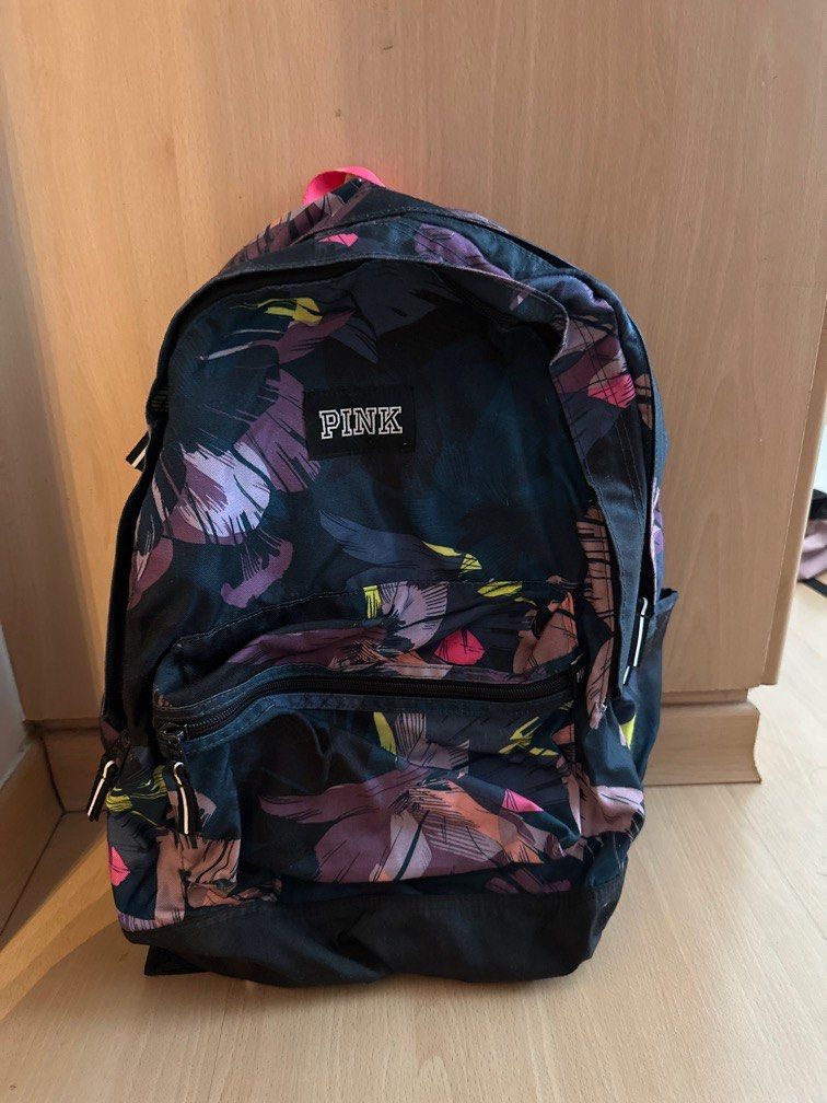 Blue victoria secret pink backpack hot sale