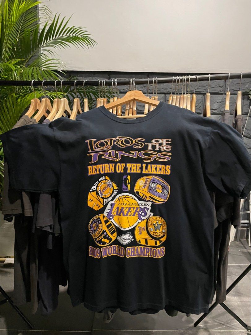 Adidas Los Angeles LA Lakers 2009 NBA Champions T-Shirt 3XL Locker Room  Edition