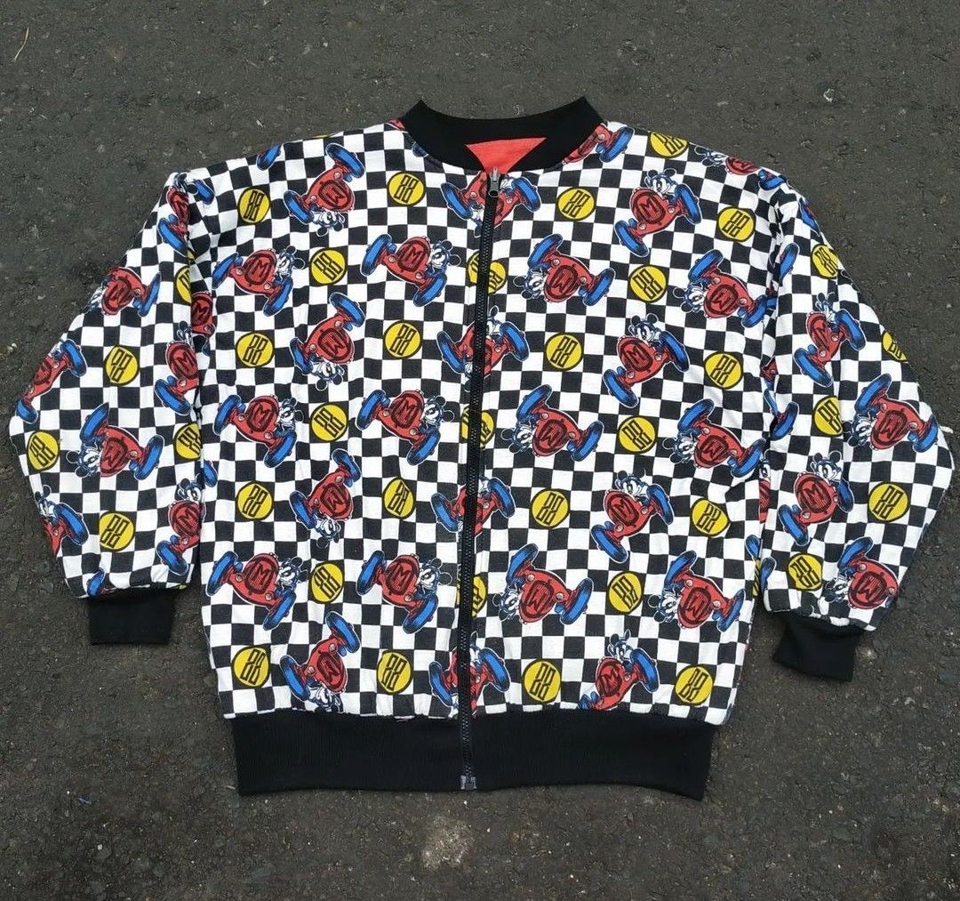 Vintage bomber jacket reversible Mickey & co x donnkenny 