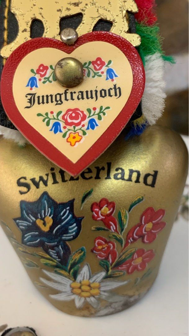 Vintage Swiss Cow Bell, Handmade Swiss Cow Bell, Antique Swiss Cow Bell