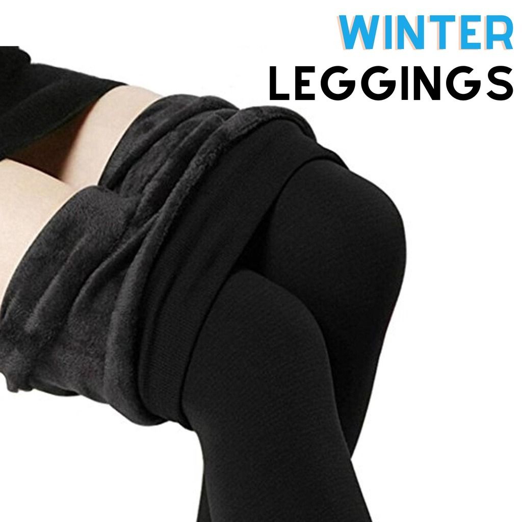 Women Fleeced Lined Thick Thermal Leggings Winter Wear Pants Warm Stockings